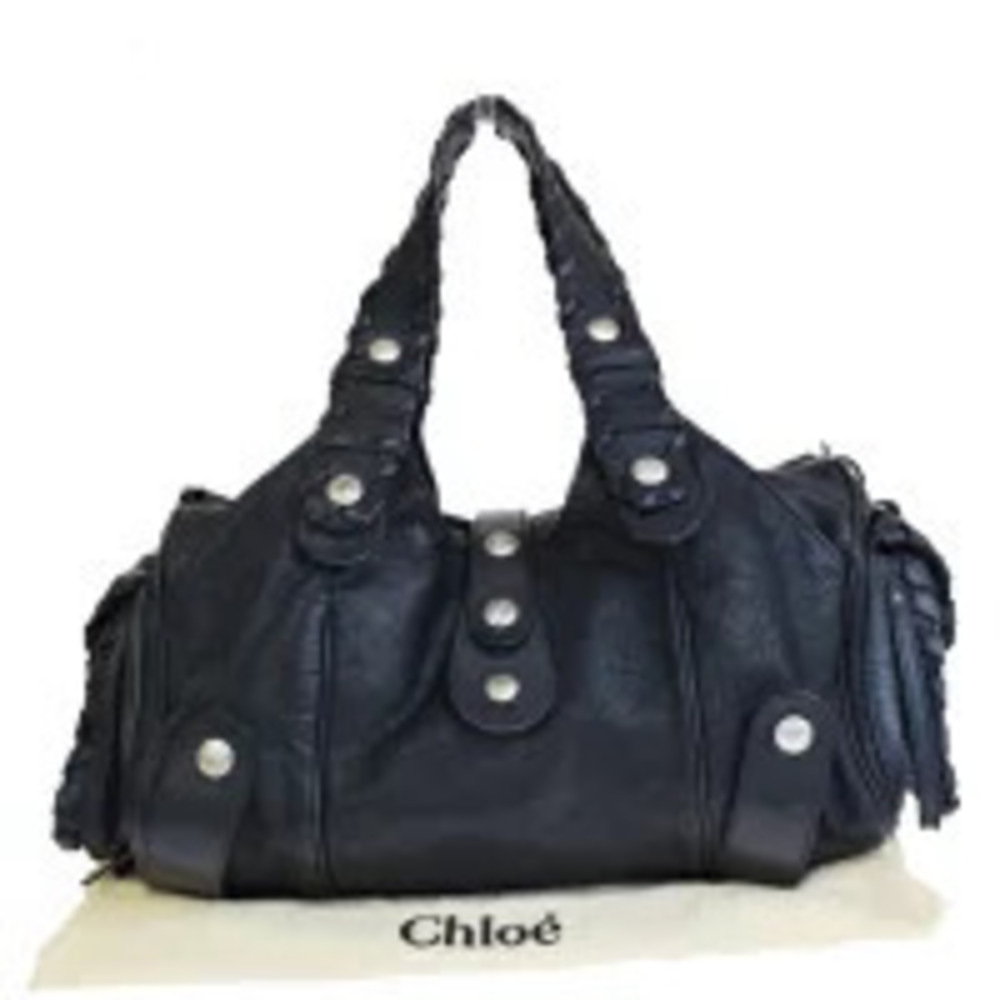Chloe Silverado shoulder bag black leather